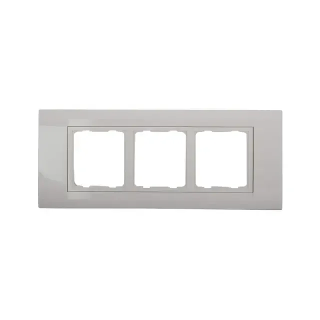 Anchor Roma Plate with Frame ,6 Module ,White  TRESA