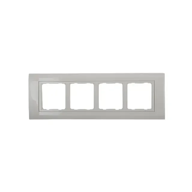 Anchor Roma Plate with Frame ,8 Module Horizontal ,White TRESA