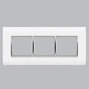 ANCHOR PENTA GINA PLATE ,6 MODULE,WHITE