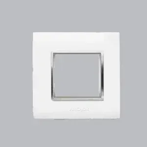 ANCHOR PENTA GINA PLATE ,2 MODULE ,WHITE