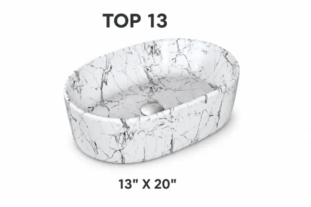 Table top 13X20 Oval