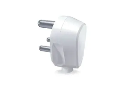 PLUG TOP 3 PIN , WHITE 6A ANCHOR 