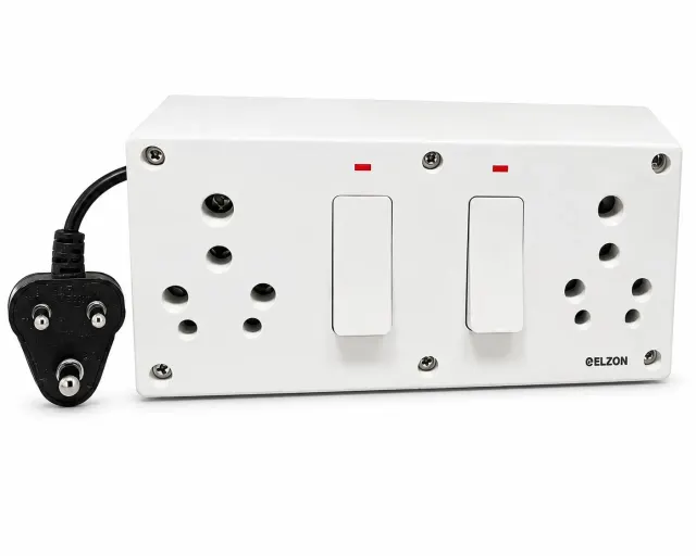 DOUBLE 6/16A SS COMBINED BOX WITH INDICATOR & JUNCTION BOX 240V-AC ONLY 