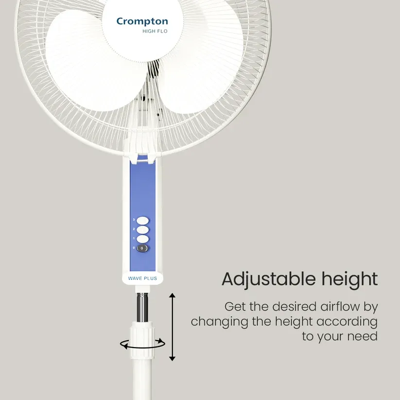 Crompton Hiflo Wave Plus Pedestal Fan