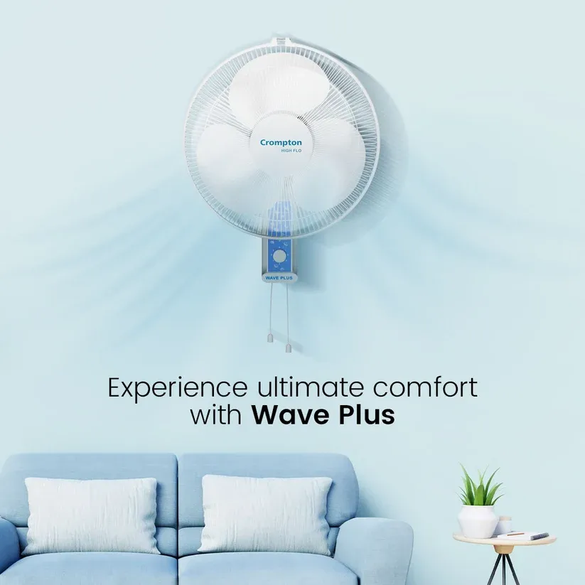 Crompton  Wave Plus Wall Mounted Fan