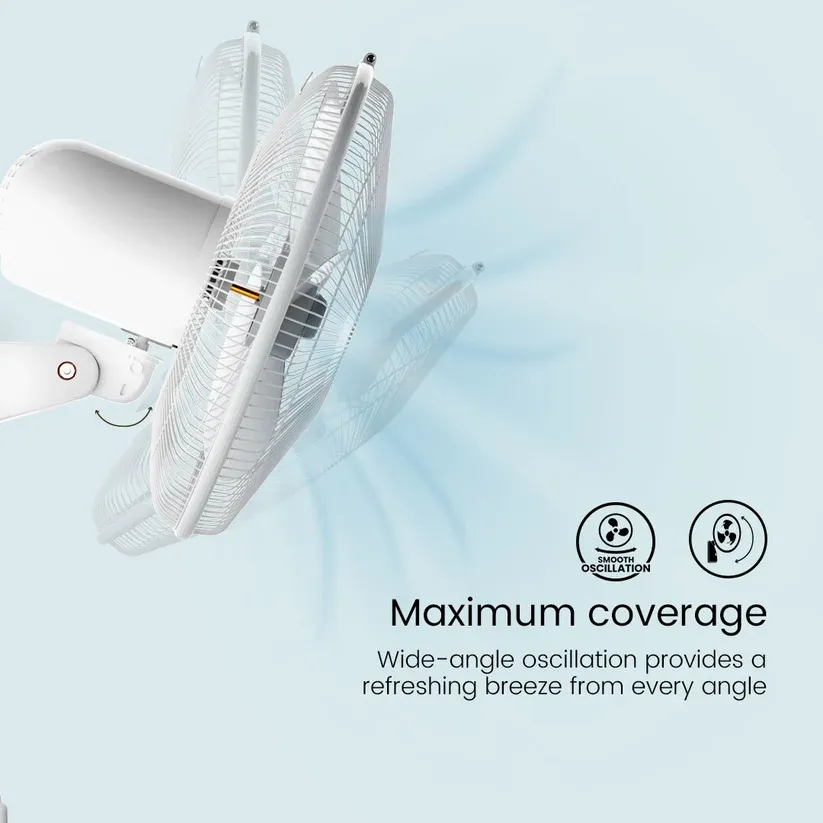 Crompton  Wave Plus Wall Mounted Fan