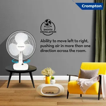 Crompton  Wave Plus ( White ) TABLE FAN