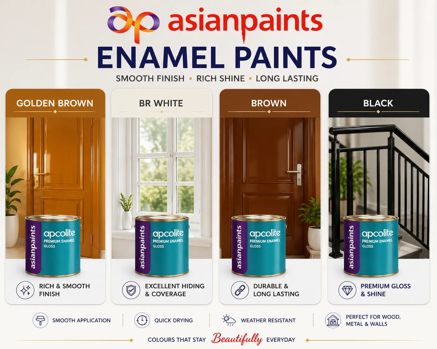 Asian Paints Apcolite Premium Glossy Enamel