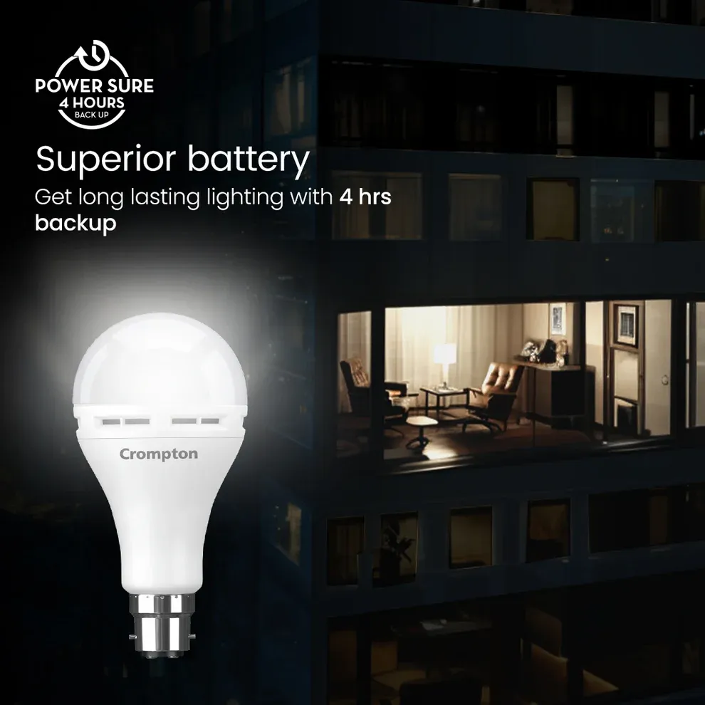 9W B22 Backup Led Bulb CROMPTON