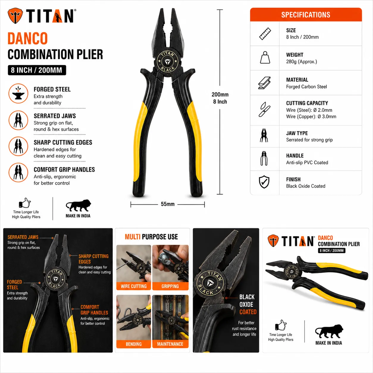 TITAN COMBINATION PLIER — view 2