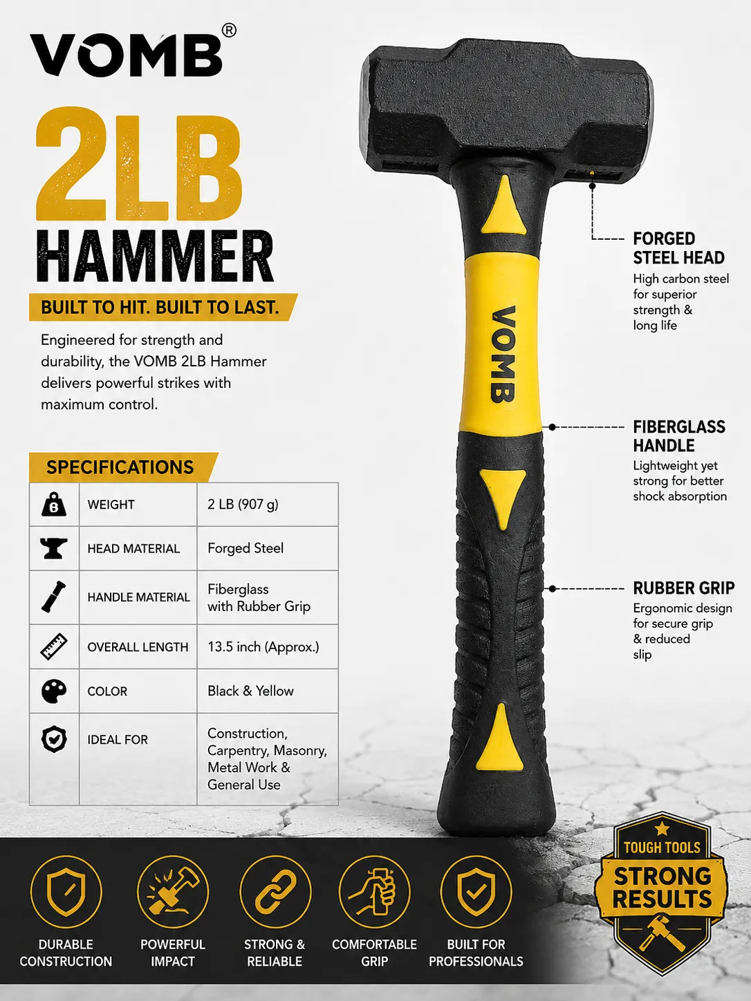 VOMB HAMMER 2 LB — view 2